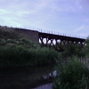 Пруд у железнодорожного моста. Автор: r390