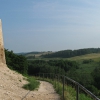 Крепостная стена и Изборская долина. Фото: Екатерина Манаенкова
