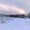 Мост через р. Адагум зимой. Автор: Nartin