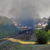 Хвост грузового поезда, ведомого тепловозом 2ТЭ10М-0389. Автор: fotoohotnikrw