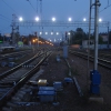 МЖД Станция &quot;Пушкино&quot; Вечерняя съемка, вид по направлению на Москву. Автор: DISEL