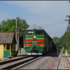 Тепловоз 2ТЭ116-1522 с грузовым поездом, перегон Латная - Подклетное. Автор: Eagle1812