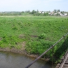 Вид на Семилуки с подвесного моста от п. Рудный. Автор: Tourist 36