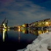 Северный порт ночью. Автор: Семенов Александр
