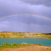 Rainbow over quarry. Радуга над карьером. Автор: Юля!