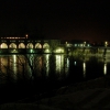 Волхов. ГЭС им. Ленина, нижний бьеф ночью. Автор: Nikitin_Sergey