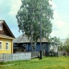 1986. House under the old birches. Vytegra / Вытегра. Дом под старыми берёзами.. Автор: Sergey Kreps